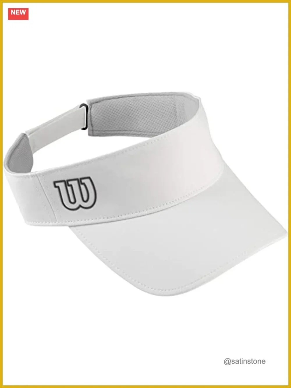 Ultralight Polyester Woven Visor with Adjustable Closure
